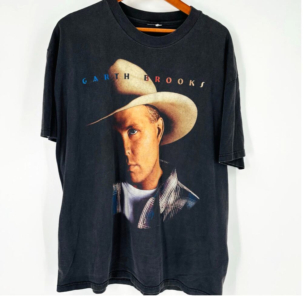Vintage Garth Brooks Fresh Horses Tour Shirt Size XL Men’s Country Band T 1990’s